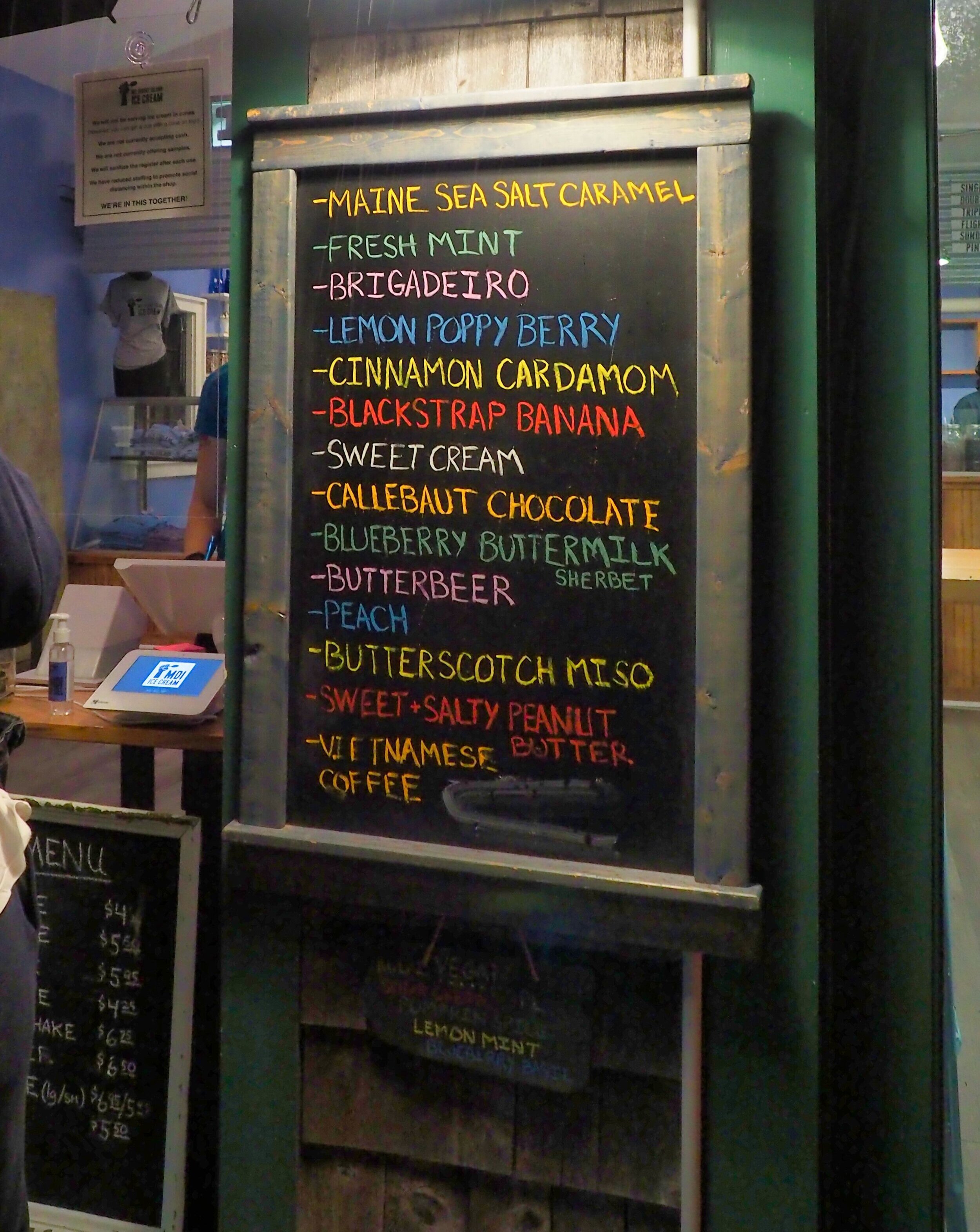 Flavors at Mount Desert Island Ice Cream