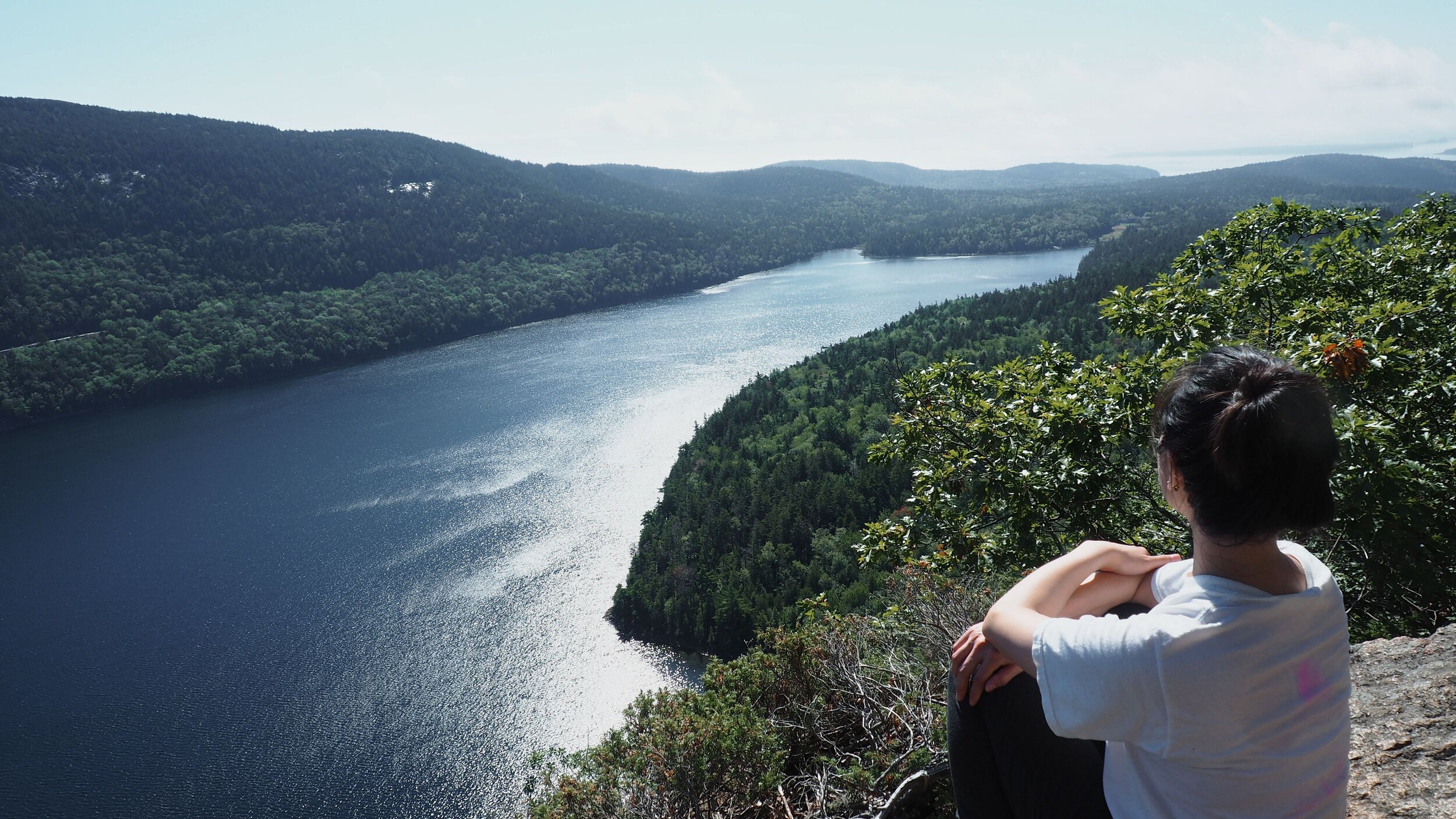 View overlooking Jordan Pond
