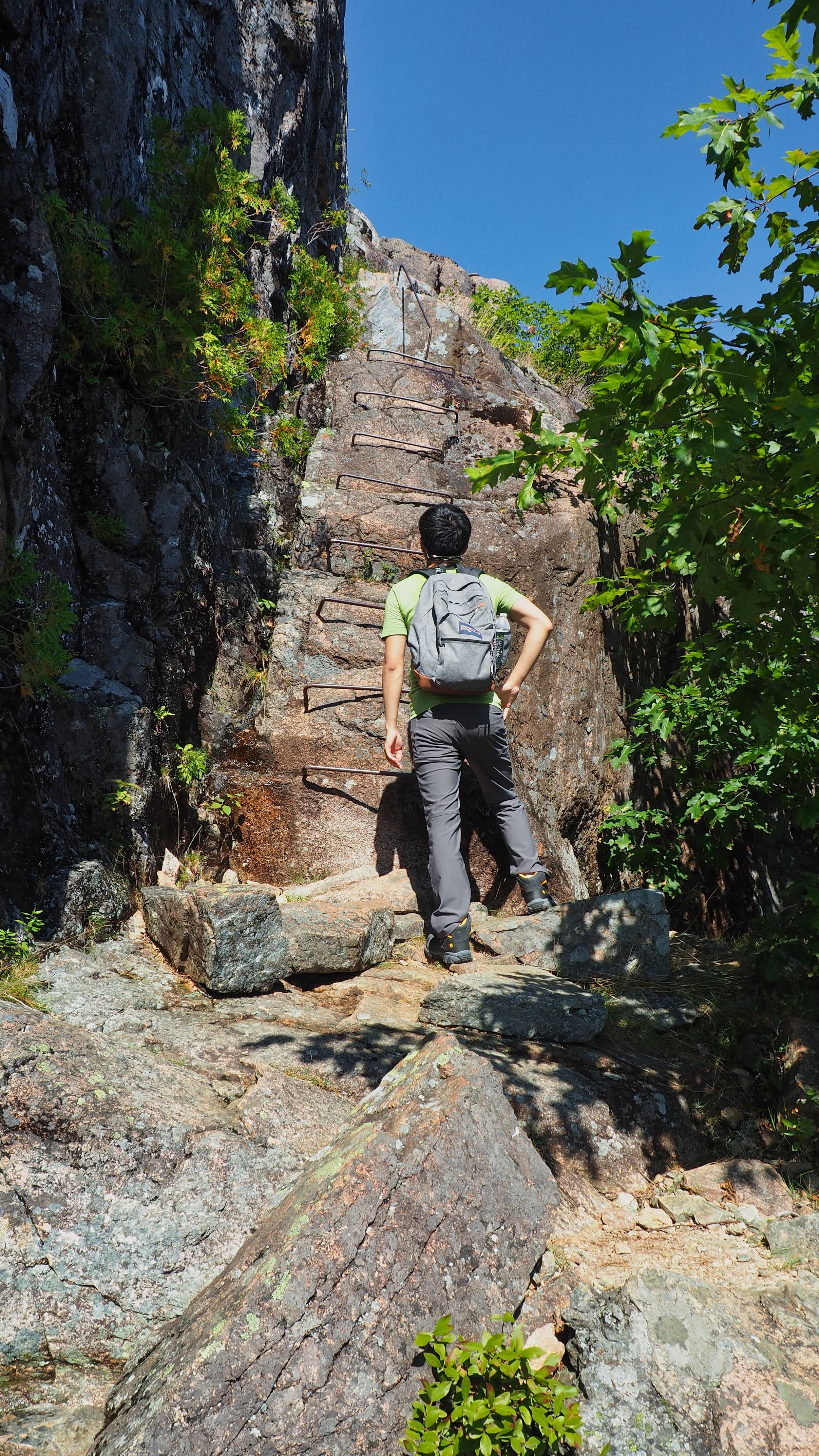 More iron rungs on the Jordan Cliffs Trail
