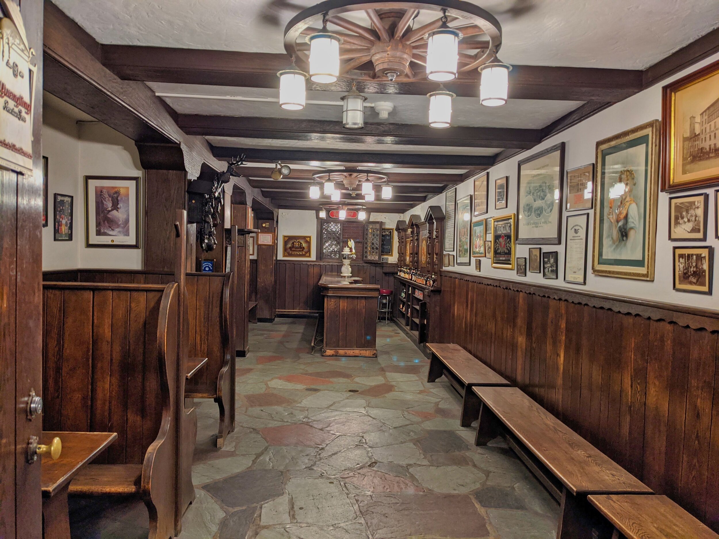 Original (not in use anymore) Yuengling Brewery breakroom where employees could enjoy a beer at lunch