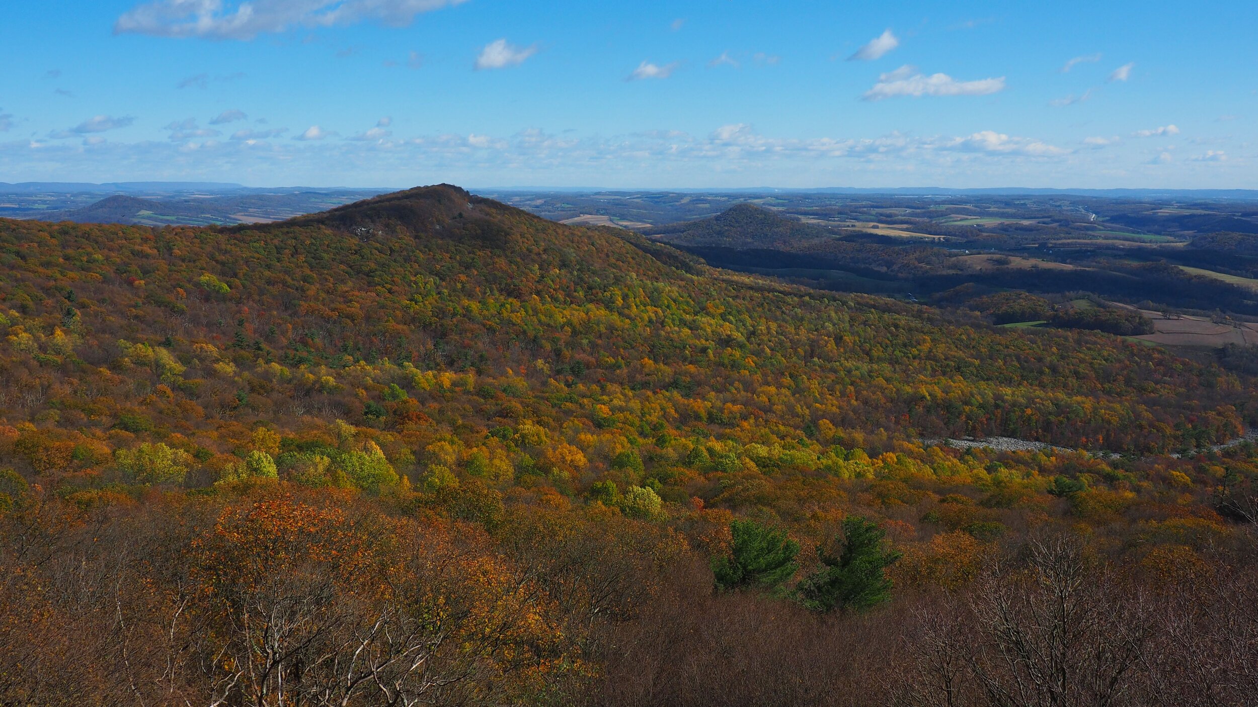 Leaf-peeping atop Pulpit Rock