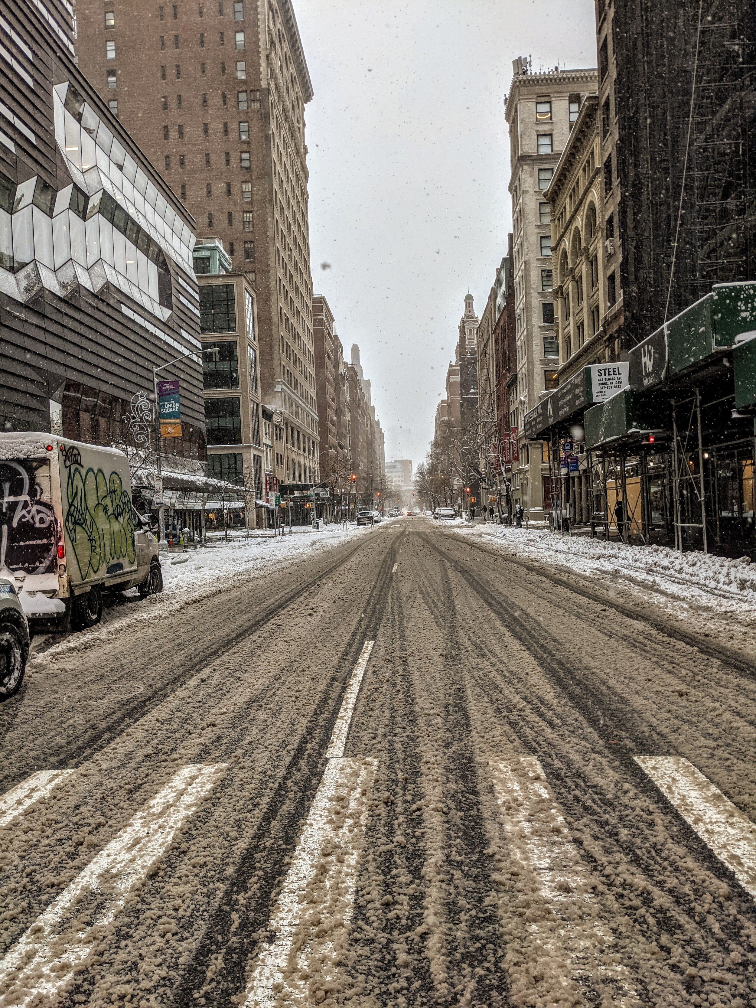 snowy streets NYC