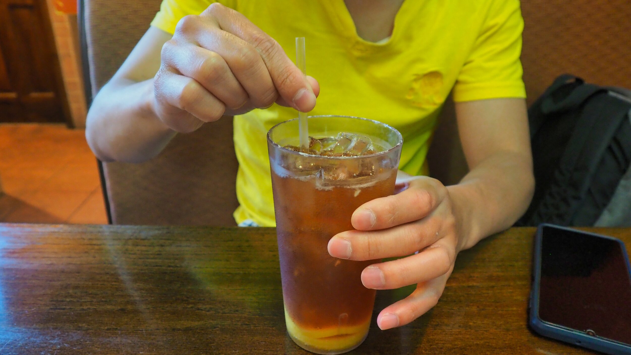 Cantonese lemon tea Hong Kong cafe