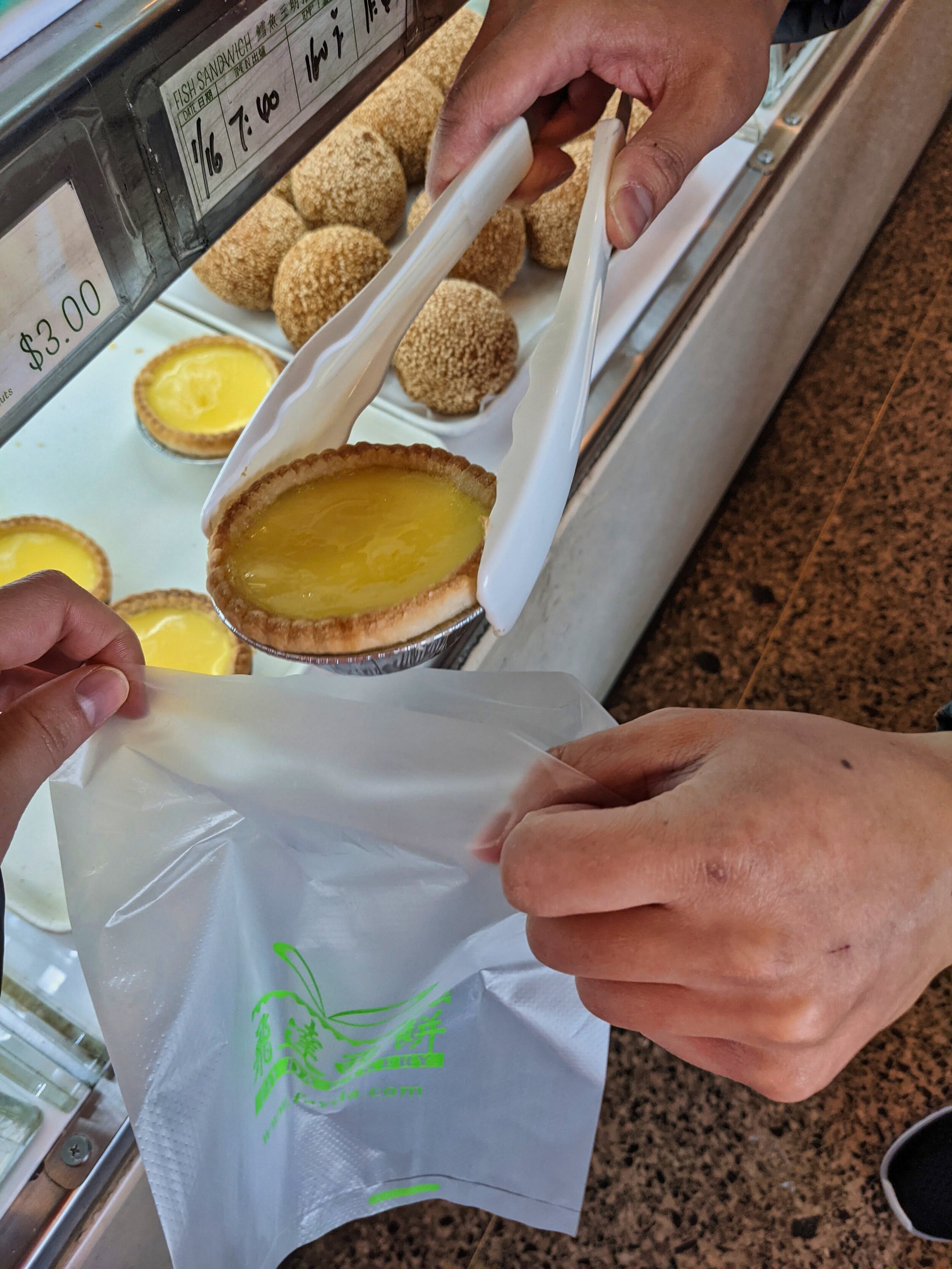 Chinese egg tart NYC