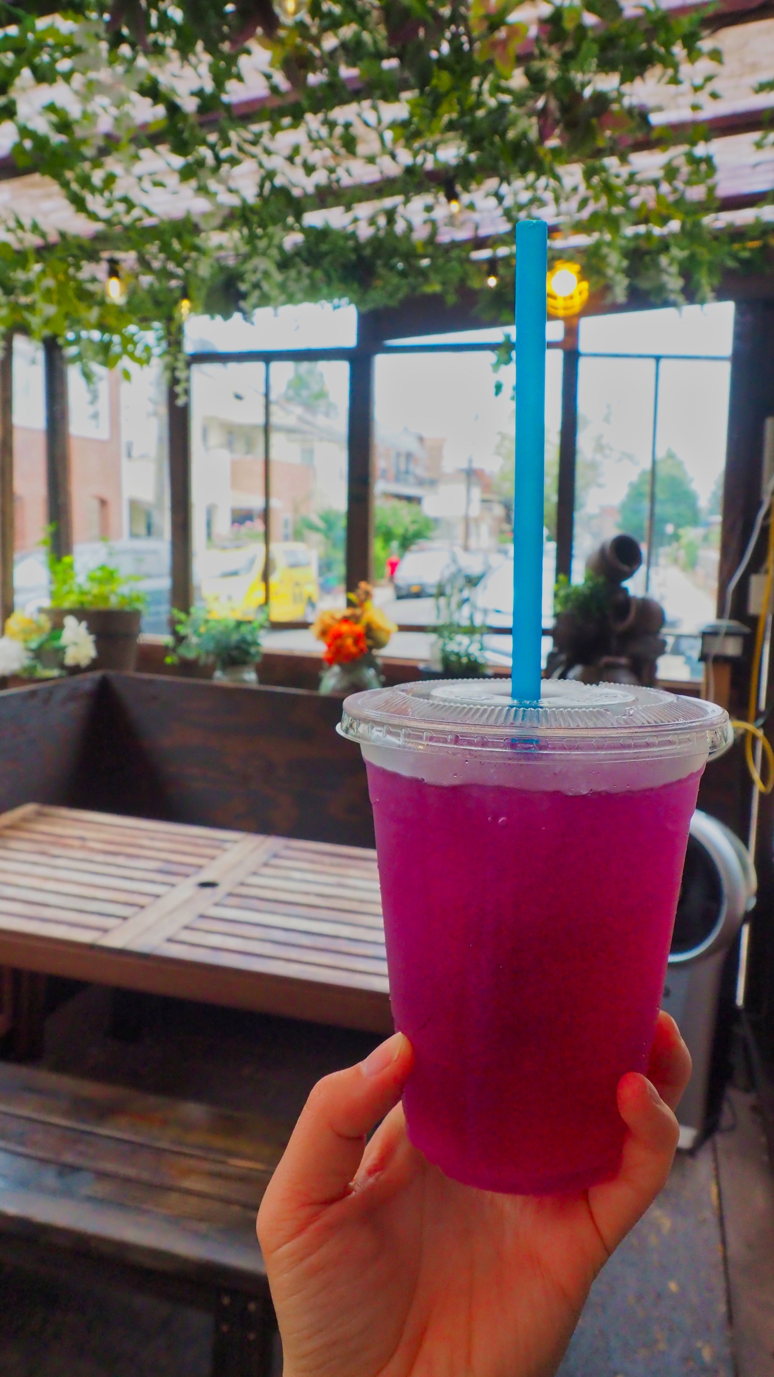 Butterfly pea flower drink Thai
