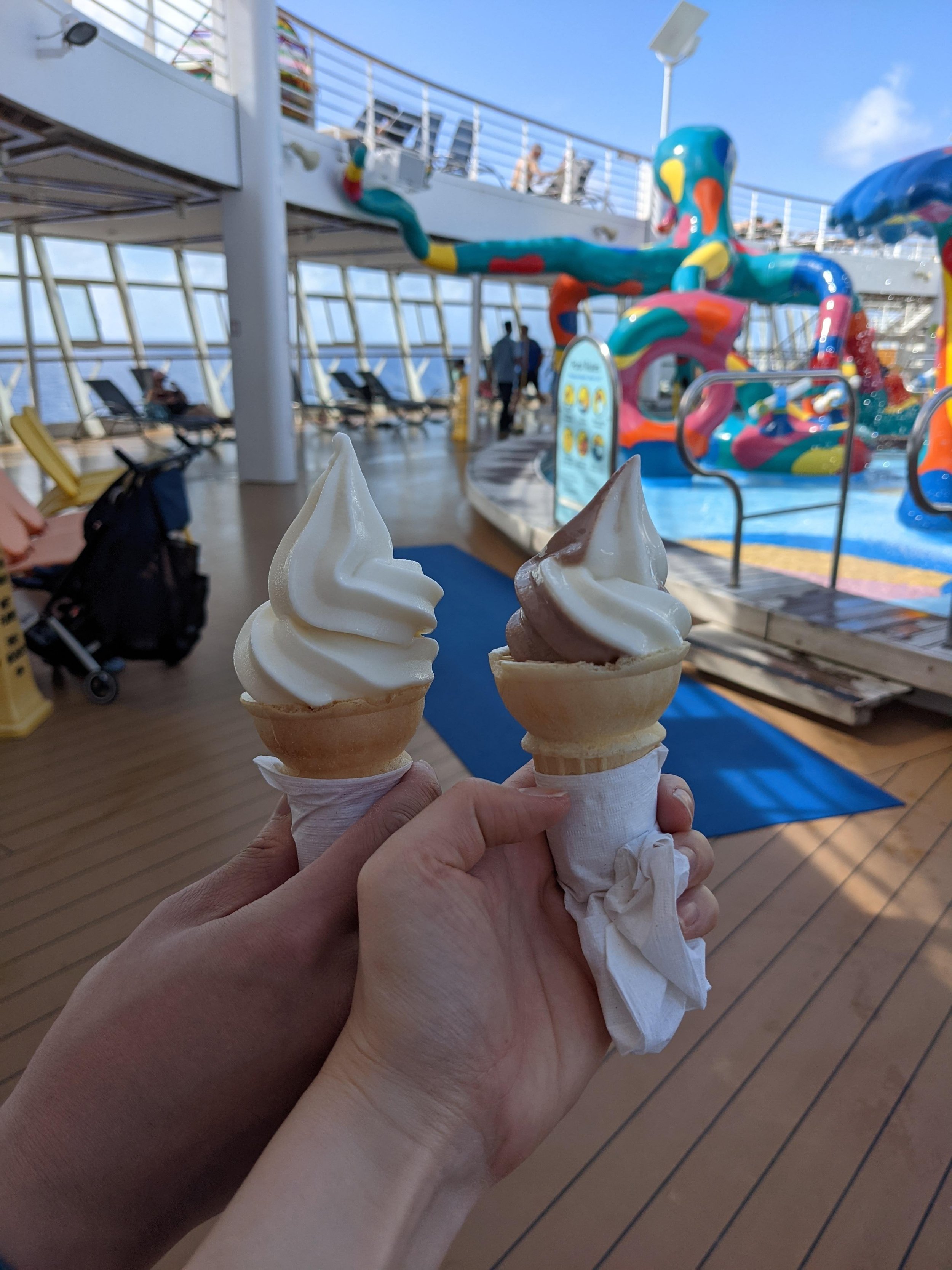 cruise ship soft serve ice cream