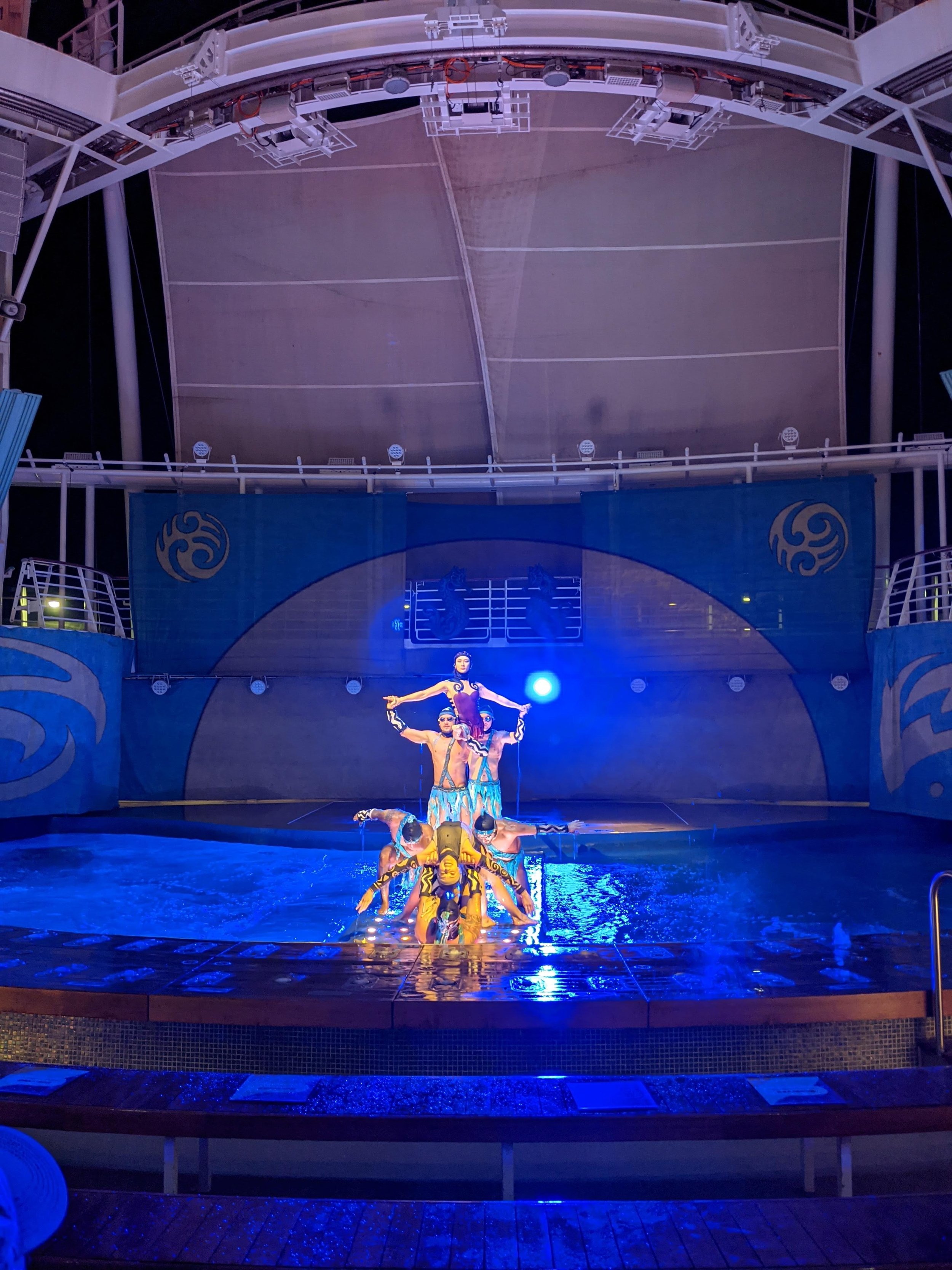 Allure of the Seas water show