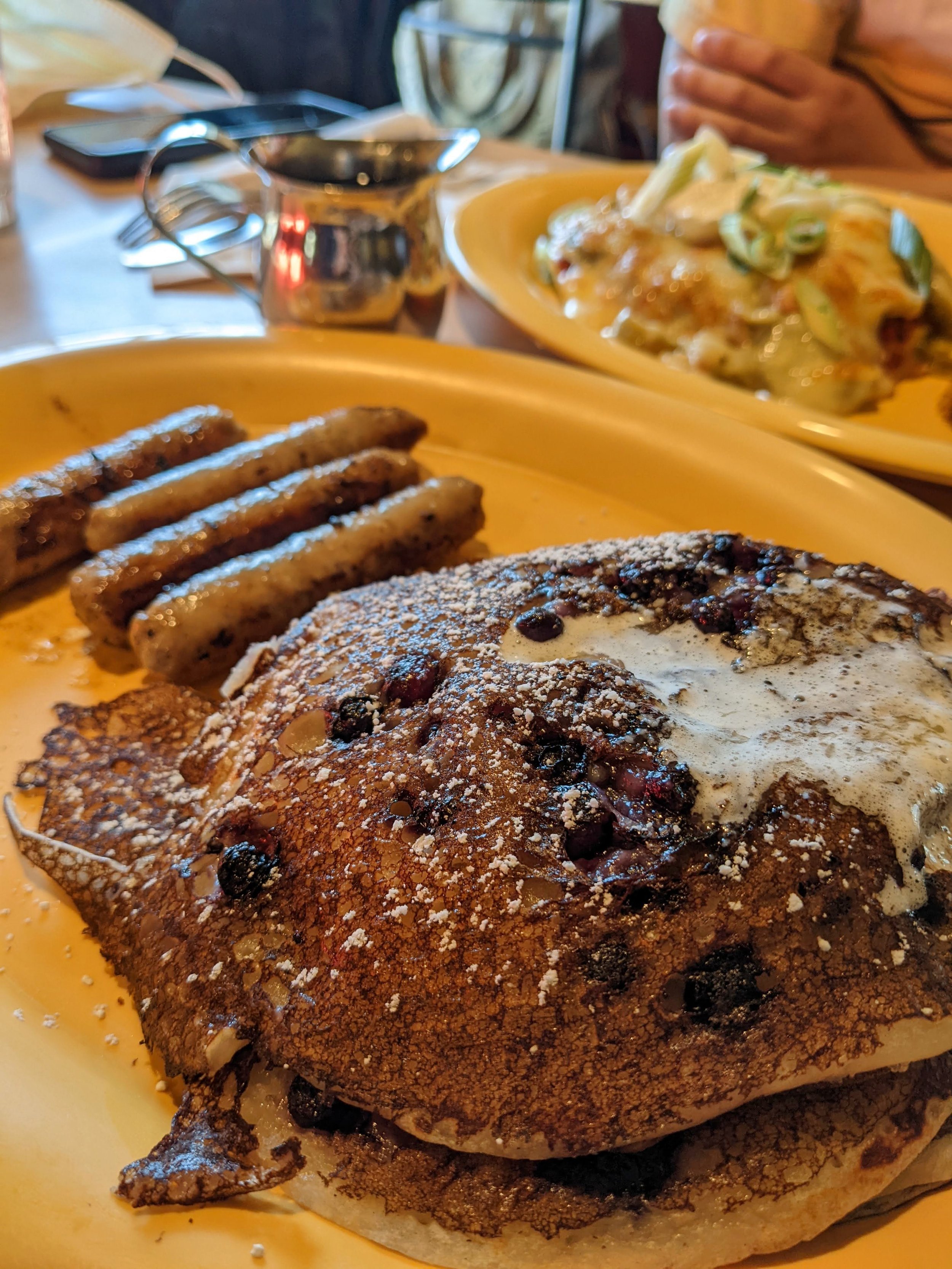 blueberry sourdough pancakes vermont