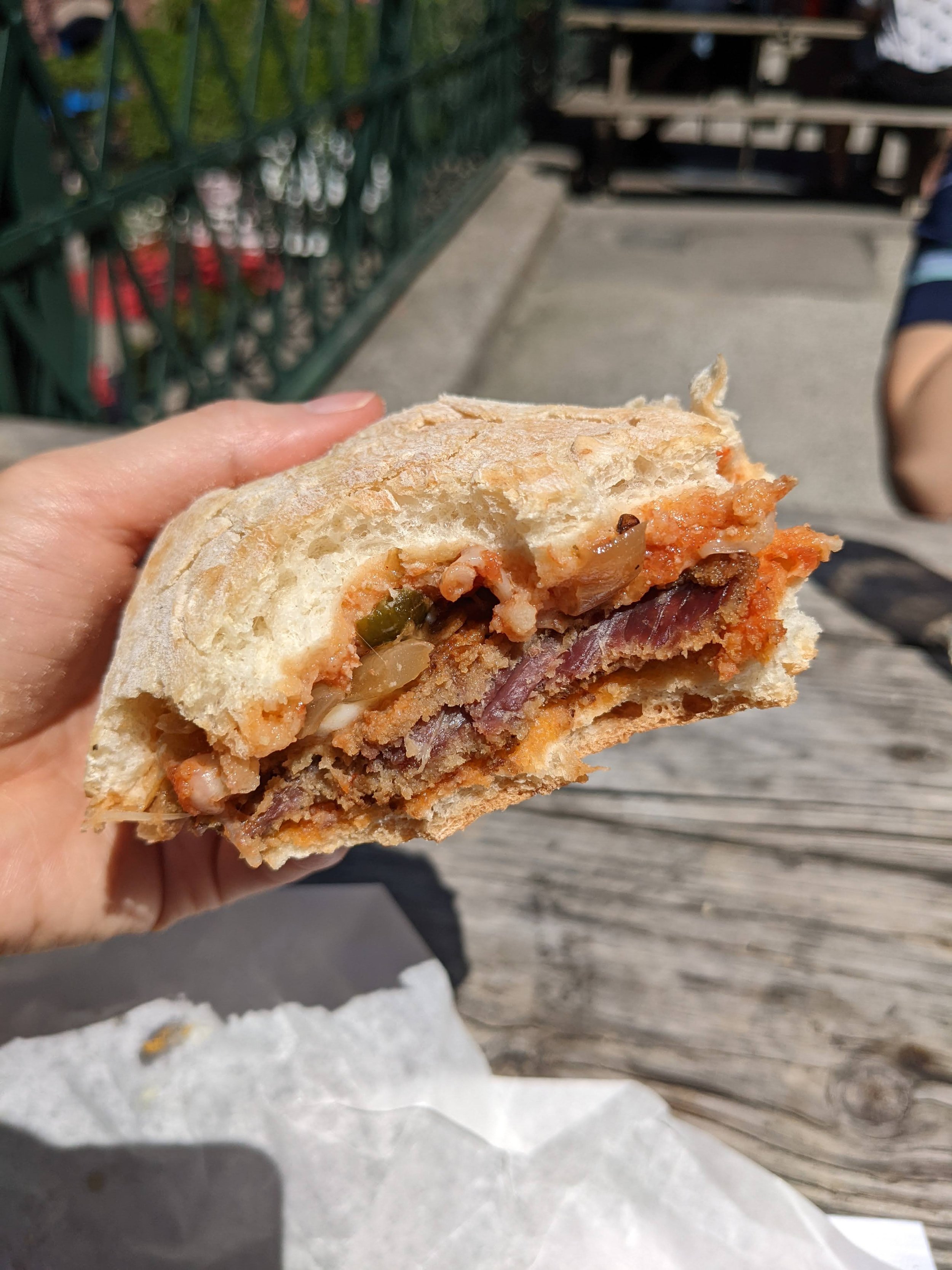 veal sandwich parmigiana